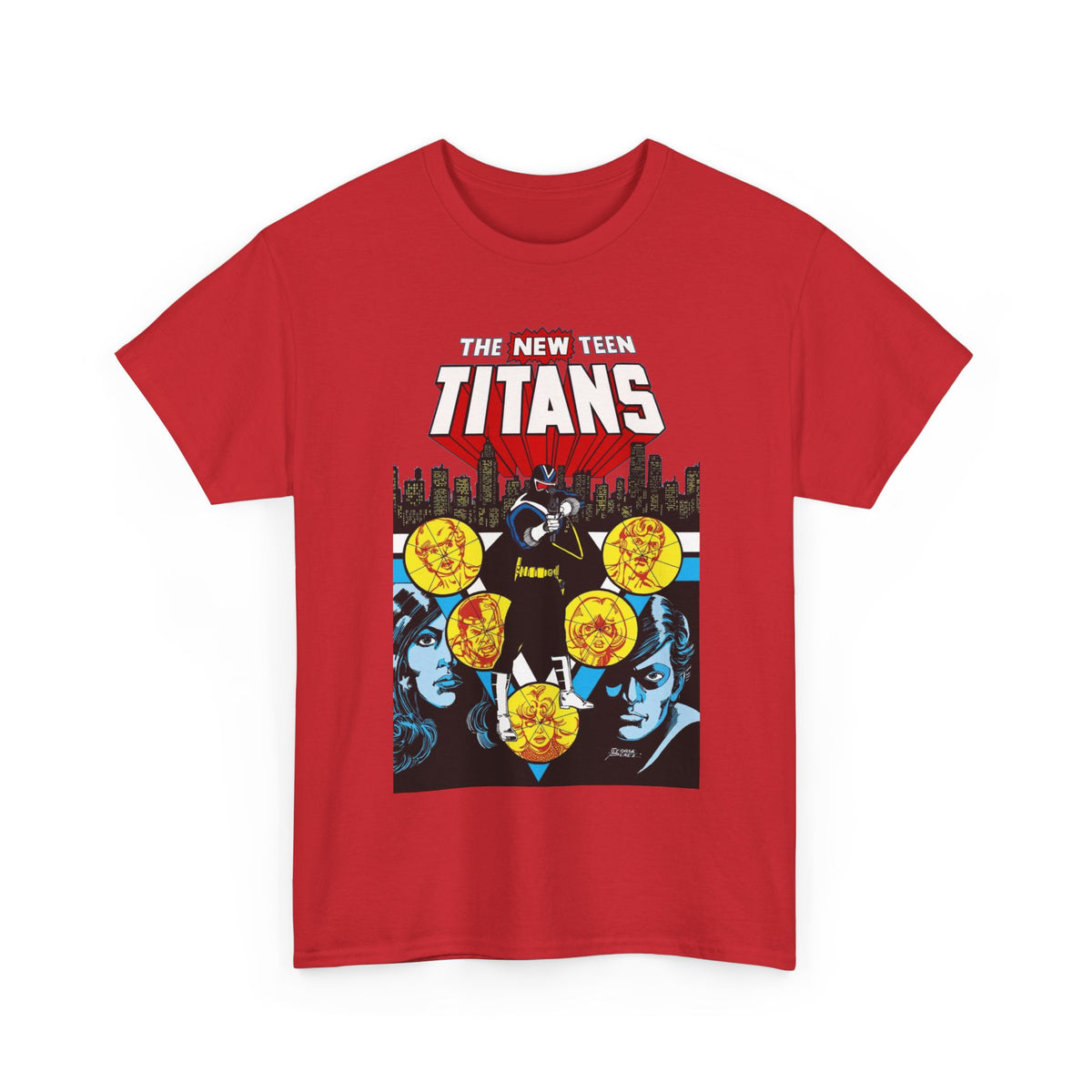 New Teen Titans T-Shirt - George Perez Art - Vigilante, Robin, Wonder Girl - Annual #2 Cover Art - DC Comics