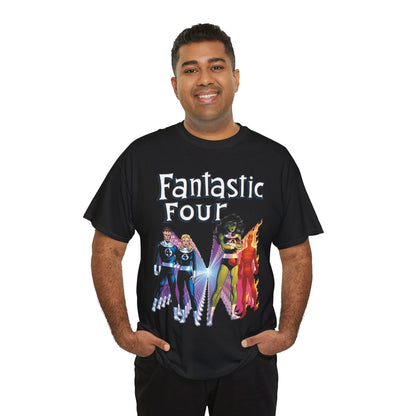 Fantastic Four T-Shirt - John Byrne Art - She-Hulk, Reed Richards, Human Torch, Invisible Woman - Marvel Comics