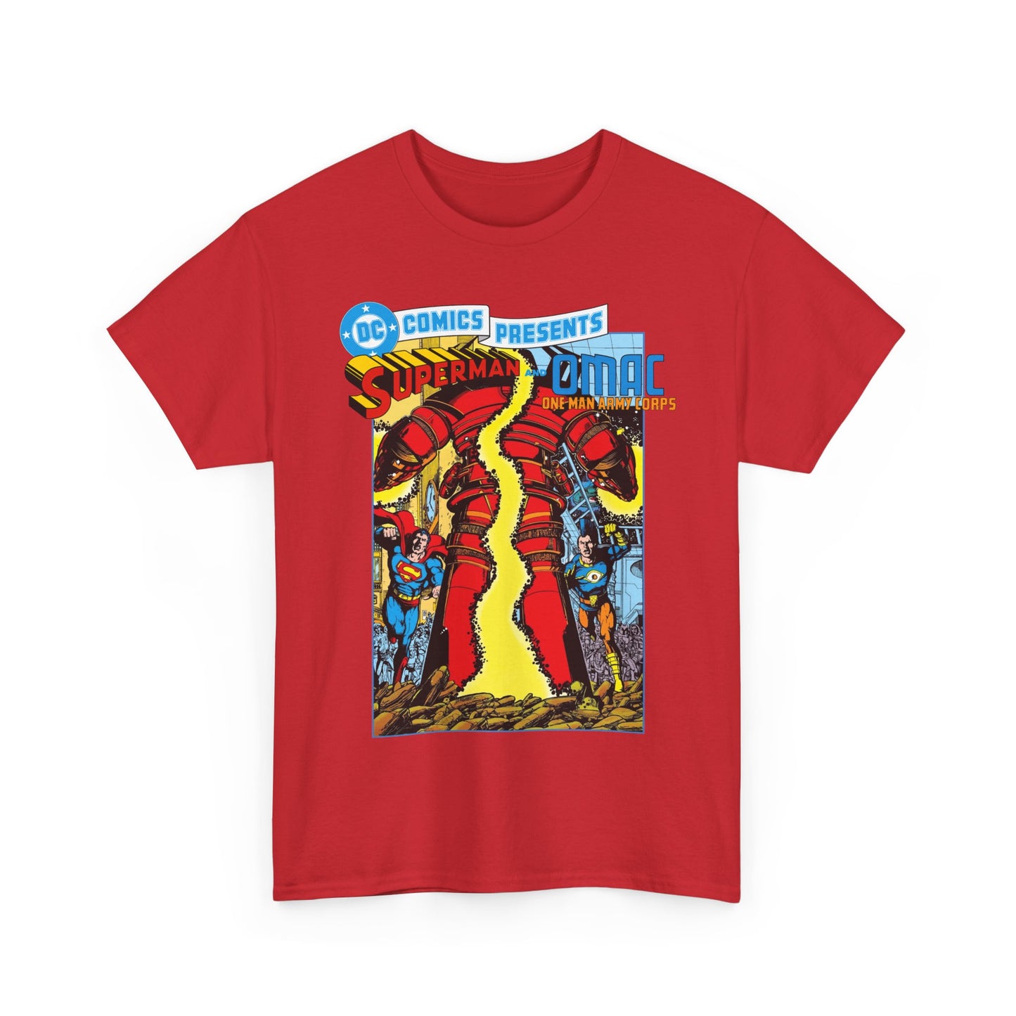 DC Comics Presents #61 T-Shirt - George Perez Art - Superman & OMAC Team-Up - DC Comics