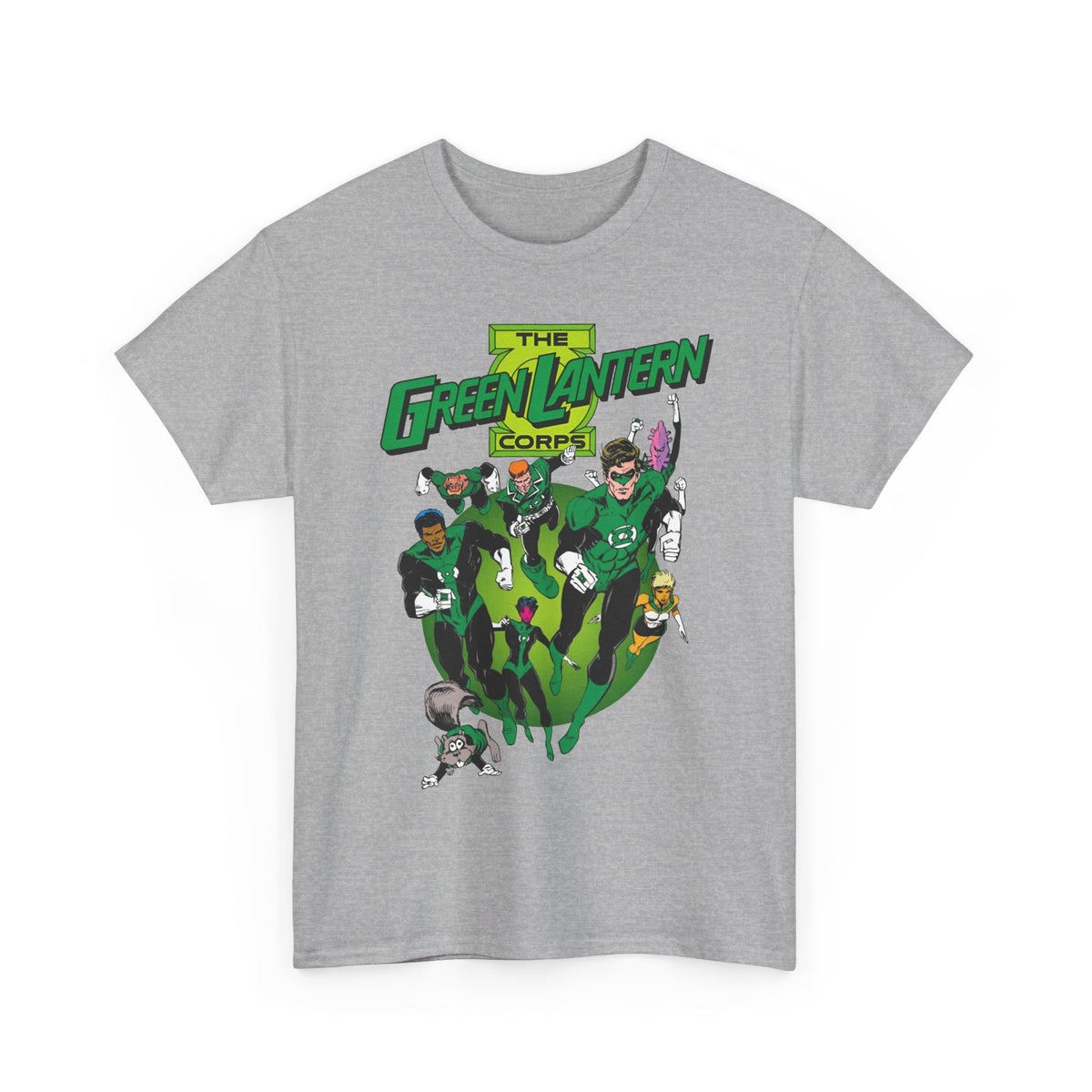 Green Lantern Corps T-Shirt - Joe Staton Art - Hal Jordan, John Stewart, Arisia, Kilowog, Katma Tui - DC Comics