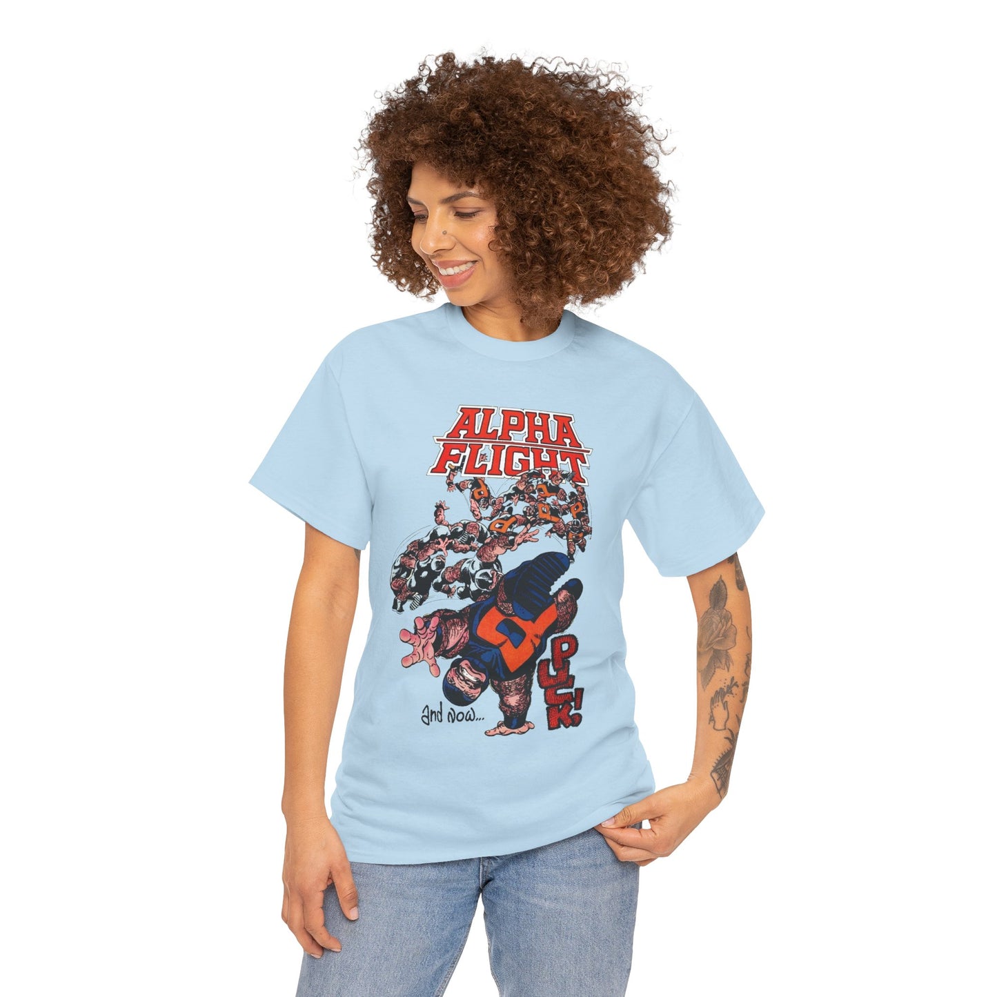 Puck T-Shirt - John Byrne Art - Alpha Flight Member - Marvel Comics