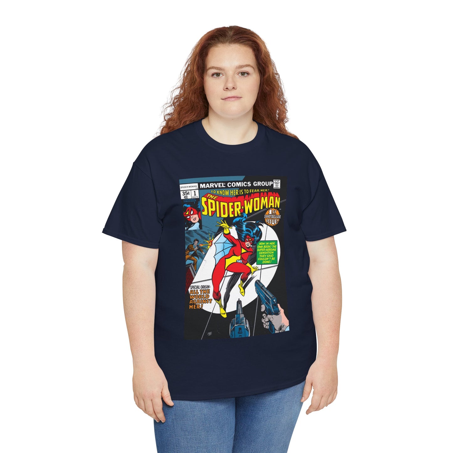 Spider-Woman T-Shirt - 1978 Marvel Comics - #1 Cover Art - Jessica Drew