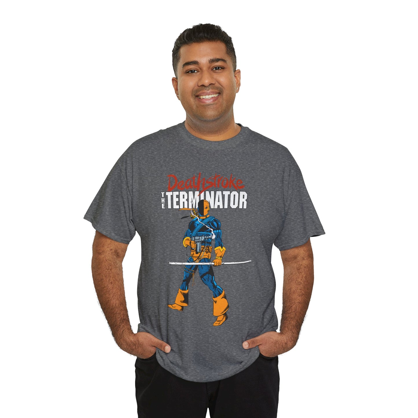 Deathstroke T-Shirt - George Perez Art - New Teen Titans Foe & Mercenary - Slade Wilson, Father of Jericho and Ravager - DC Comics - The Terminator