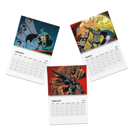 Batman Calendar (2026) - Bronze Age Art - Joker, Scarecrow, Two Face, Catwoman - Gotham City, Dark Knight Detective