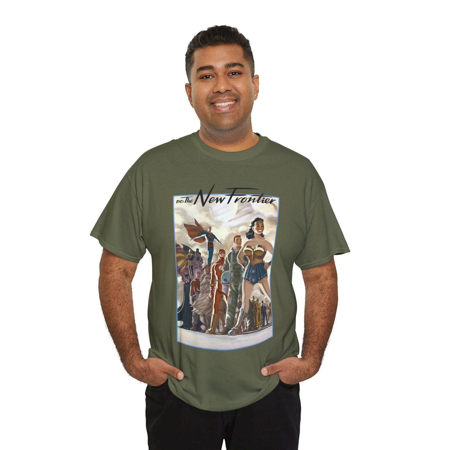 DC: The New Frontier T-Shirt - Darwyn Cooke Art - Superman, Wonder Woman, Flash, Batman - DC Comics