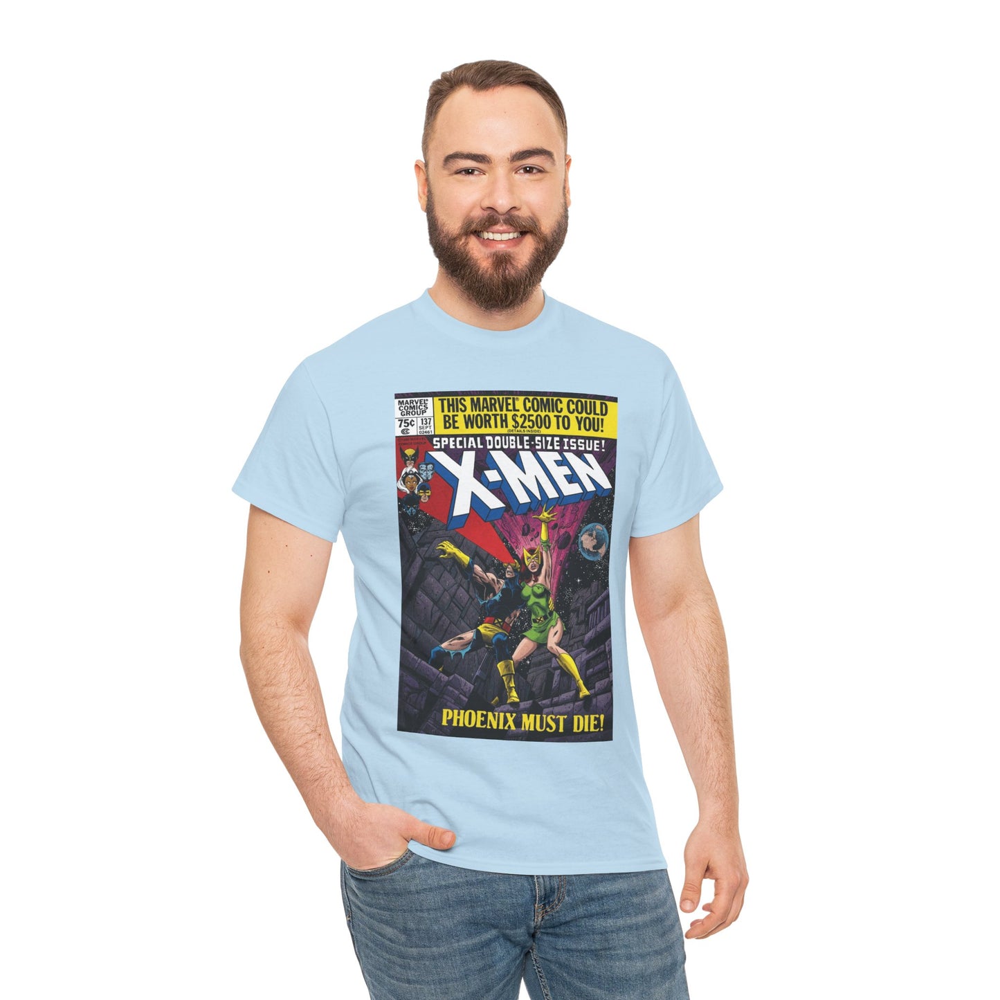 X-Men #137 T-Shirt - John Byrne Art - Cyclops & Phoenix - Marvel Comics