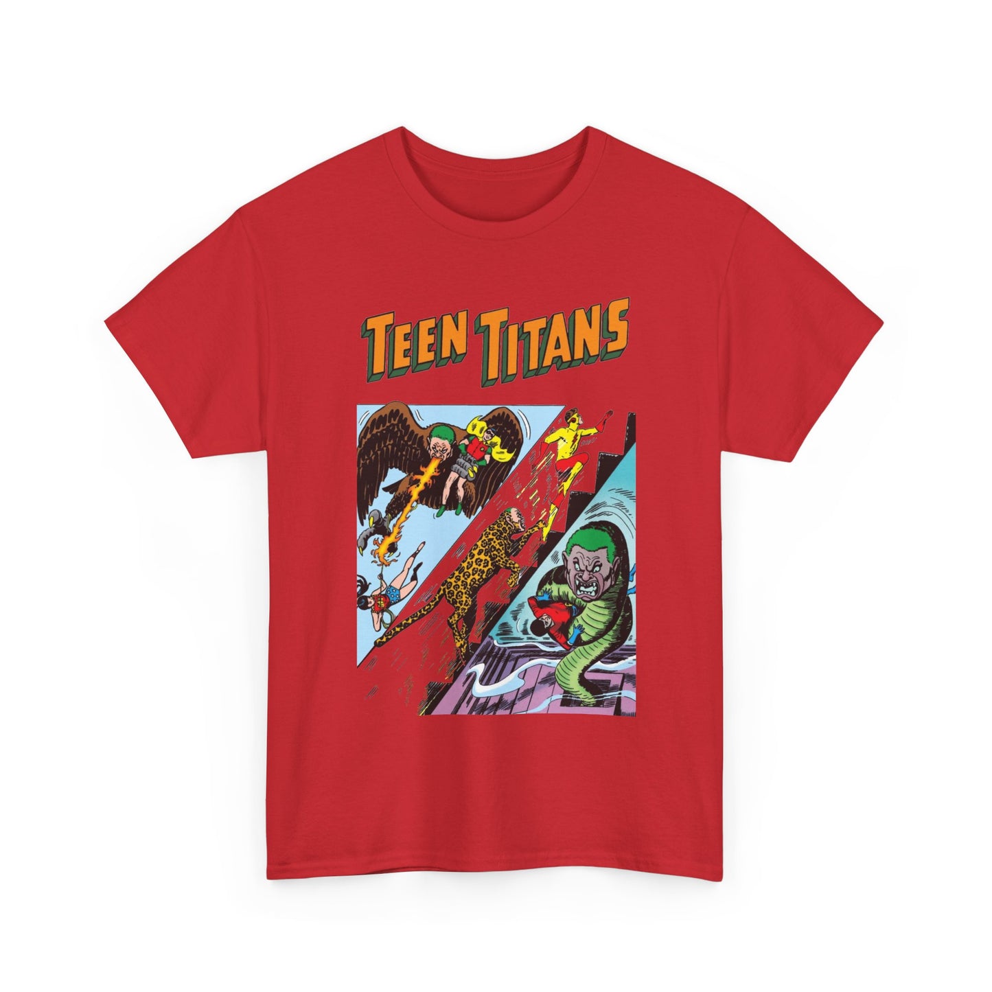 Teen Titans T-Shirt - Nick Cardy Art - #1 Cover Art - Robin, Wonder Girl, Kid Flash, Aqualad - DC Comics