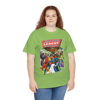 Justice League of America T-Shirt - George Perez Art - Vs Tarot Gang - DC Comics
