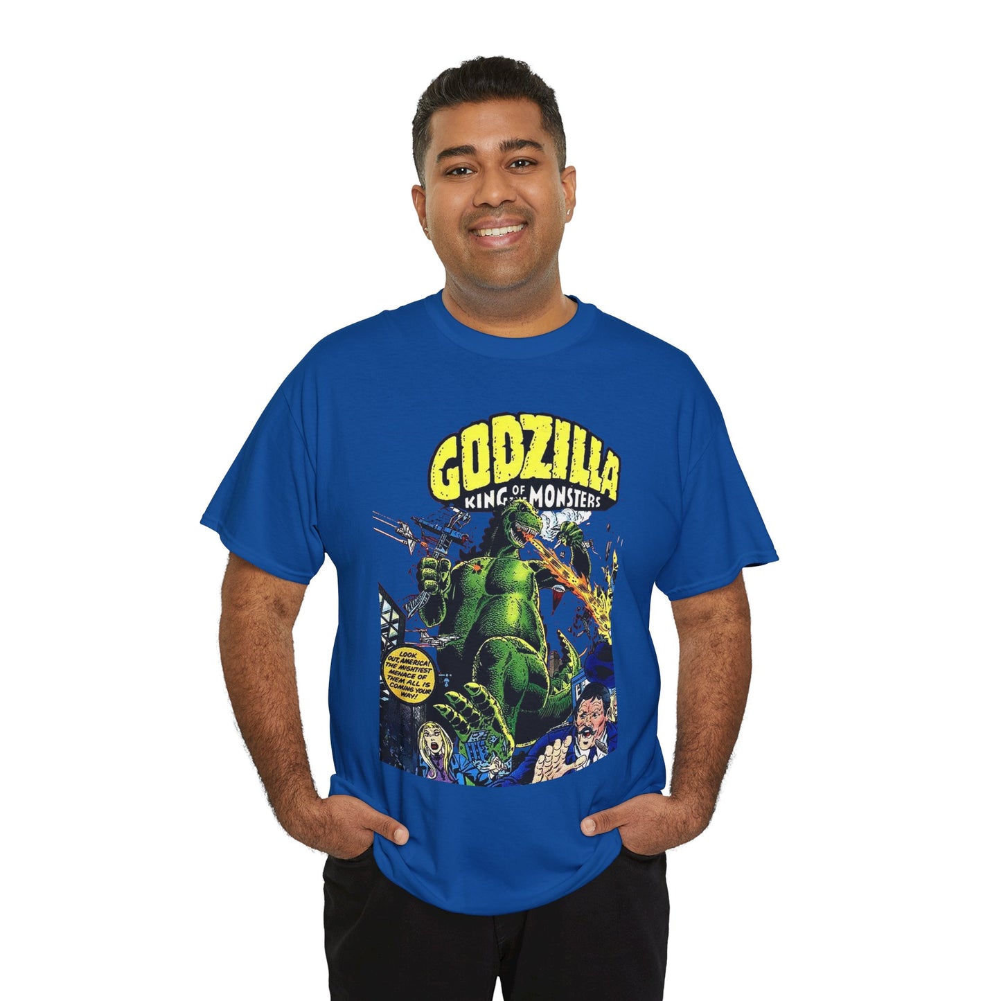 Godzilla T-Shirt - King of the Monsters - 1970s Comic Series - Marvel Comics - Bronze Age Monster Comic