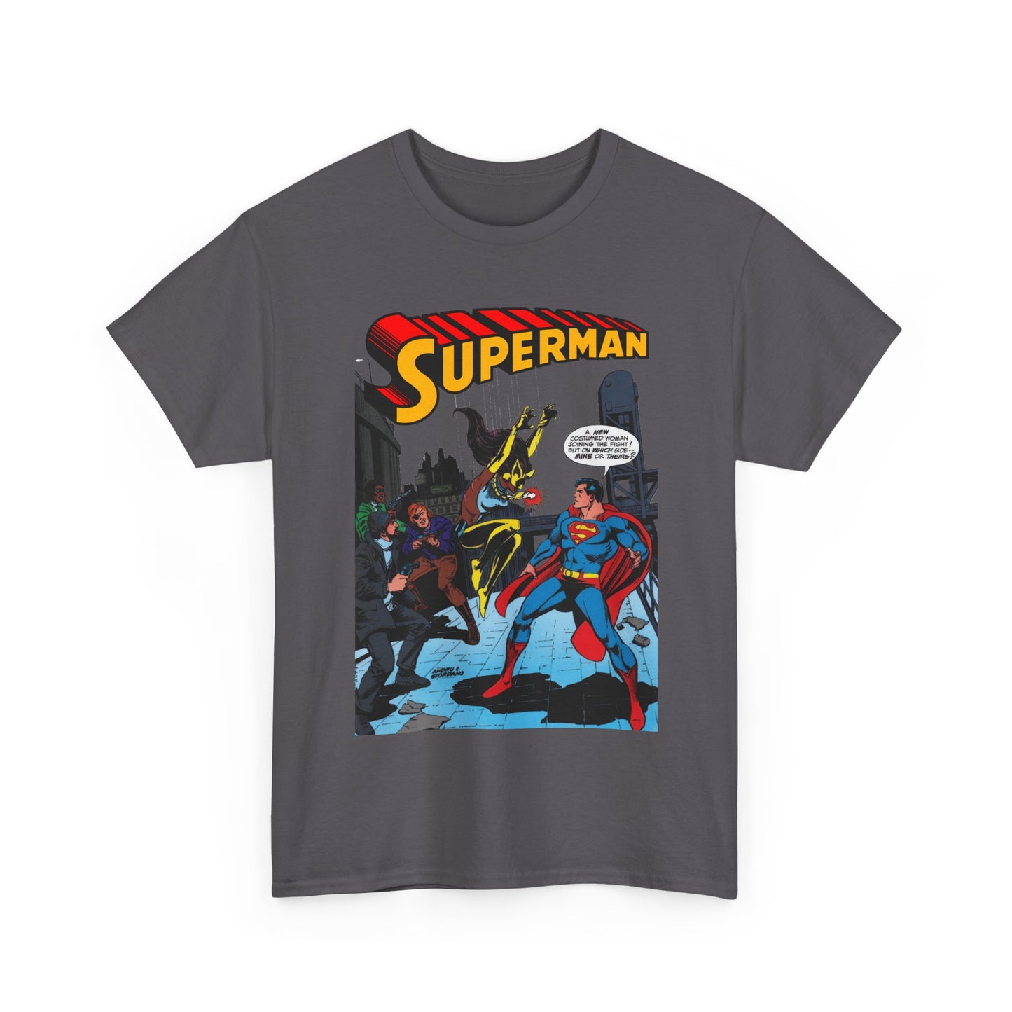Superman T-Shirt - Ross Andru Art - First Appearance of Vixen in Action Comics #521 - DC Comics