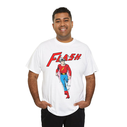 Golden Age Flash T-Shirt - John Byrne Art - Justice Society/JSA Member - Jay Garrick - Speedster