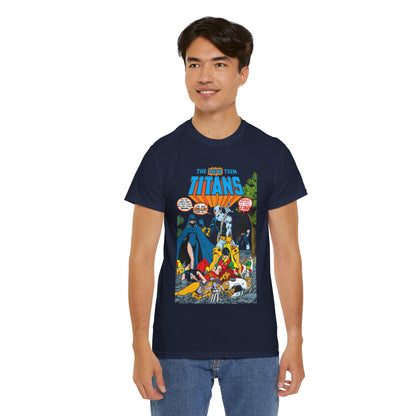 New Teen Titans T-Shirt - George Perez Art - #2 Cover Art - Deathstroke & Ravager - DC Comics