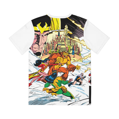 X-Men/Alpha Flight All Over Print Tee (Polyester) - Paul Smith Art - Cyclops, Northstar, Wolverine, Colossus - Marvel Comics