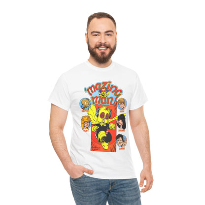 'Mazing Man T-Shirt - DeStefano & Kesel Art - Funny 1980s Comic Series - DC Comics