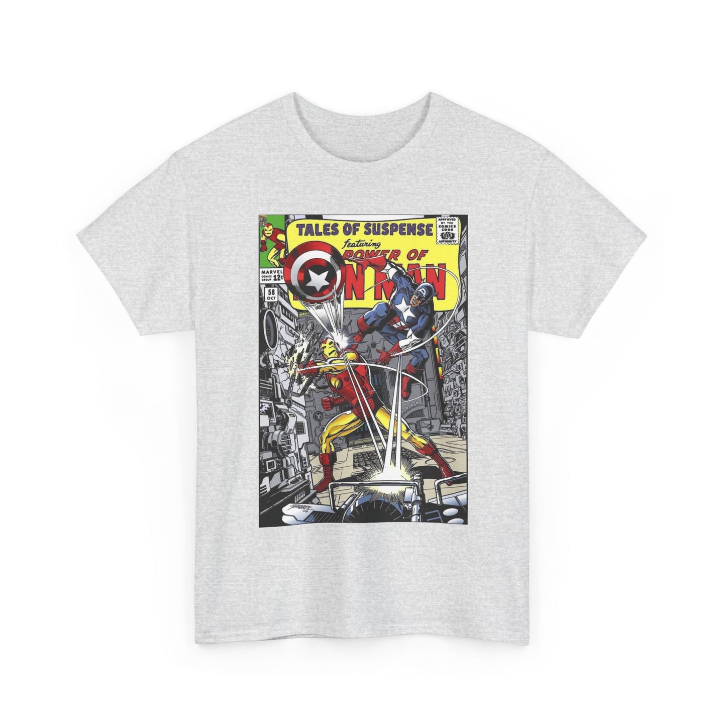 Tales of Suspense T-Shirt - George Perez #58 Cover Homage Art - Captain America & Iron Man - Marvel Comics