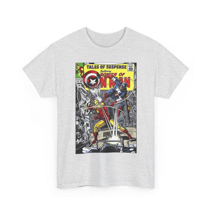 Tales of Suspense T-Shirt - George Perez #58 Cover Homage Art - Captain America & Iron Man - Marvel Comics