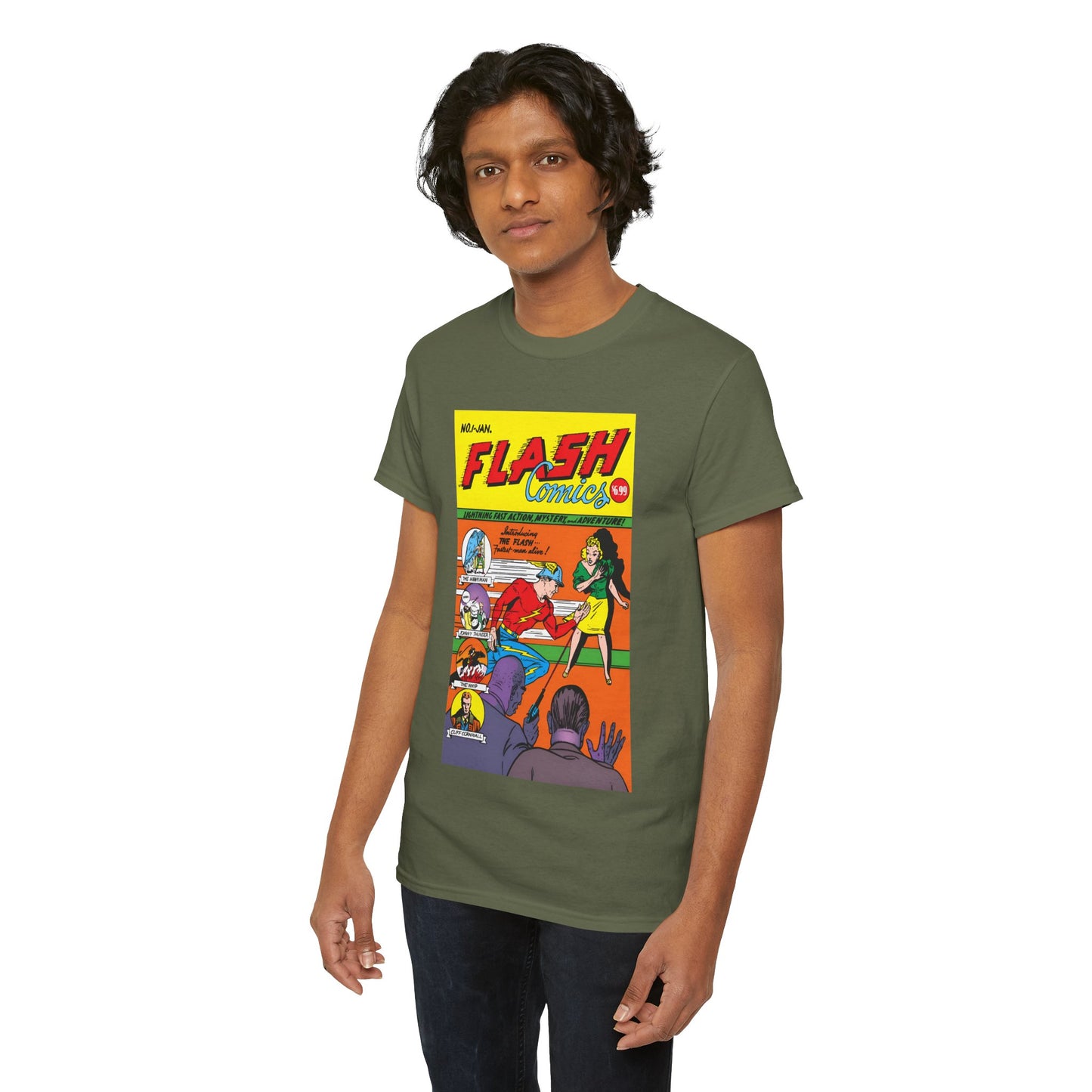Flash Comics #1 T-Shirt - Jay Garrick, Golden Age Flash - JSA Member - DC Comics