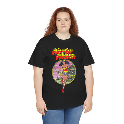 Wonder Woman T-Shirt - George Perez Art - Justice League 1980s Postcard Set - JLA Member - Diana from Themyscira - DC Comics