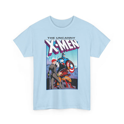 Uncanny X-Men T-Shirt - Jim Lee Art - #268 Cover - Captain America, Black Widow, Wolverine - Marvel Comics