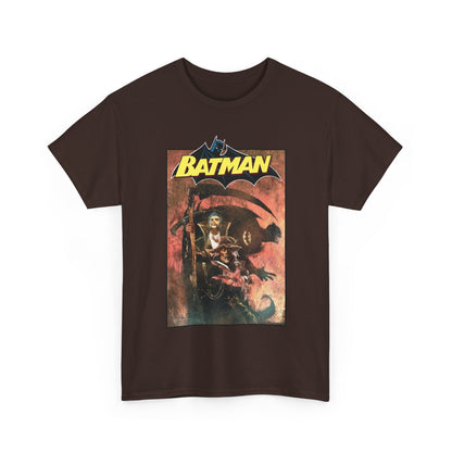 Batman T-Shirt - Bill Sienkiewicz Art - With Scarecrow & Ra's Al Ghul - DC Comics