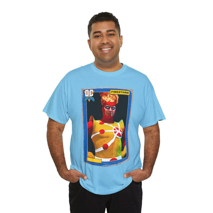 Firestorm T-Shirt - Mark Spears Art - DC Universe Trading Card Homage - Ronnie Raymond - DC Comics