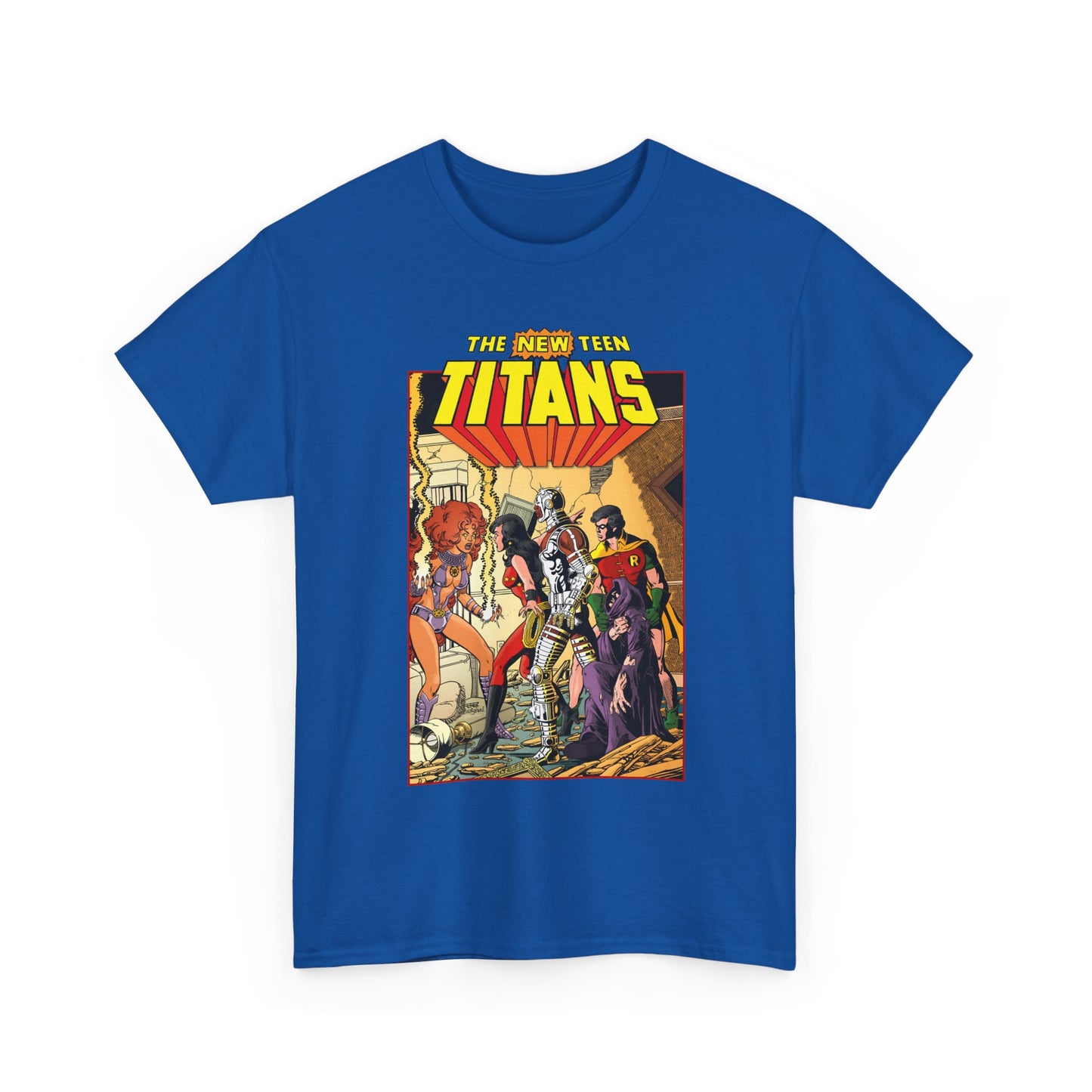 New Teen Titans T-Shirt - George Perez Art - #16 Cover - Wonder Girl, Robin, Starfire - DC Comics