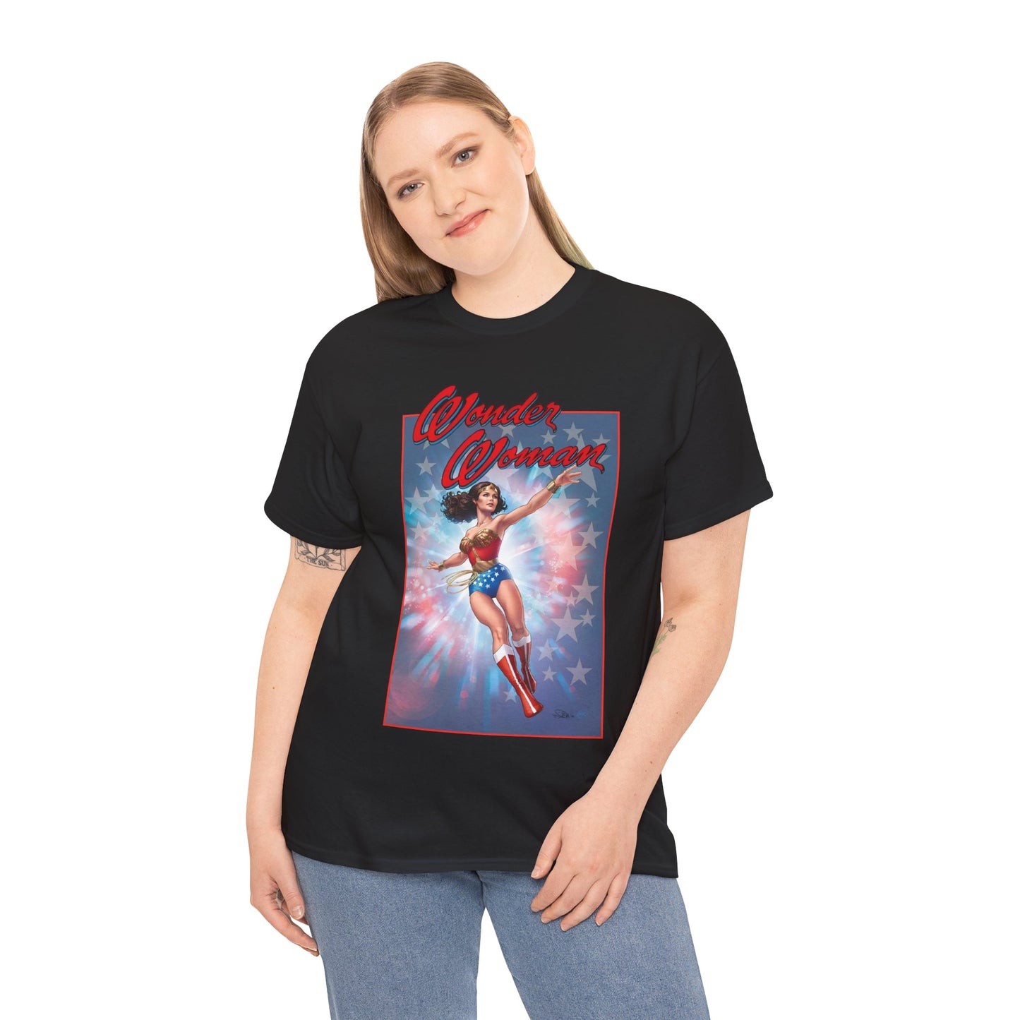 Wonder Woman '77 T-Shirt - Nicola Scott Art - Comic Book Based on the 1970s TV Series with Lynda Carter - DC Comics