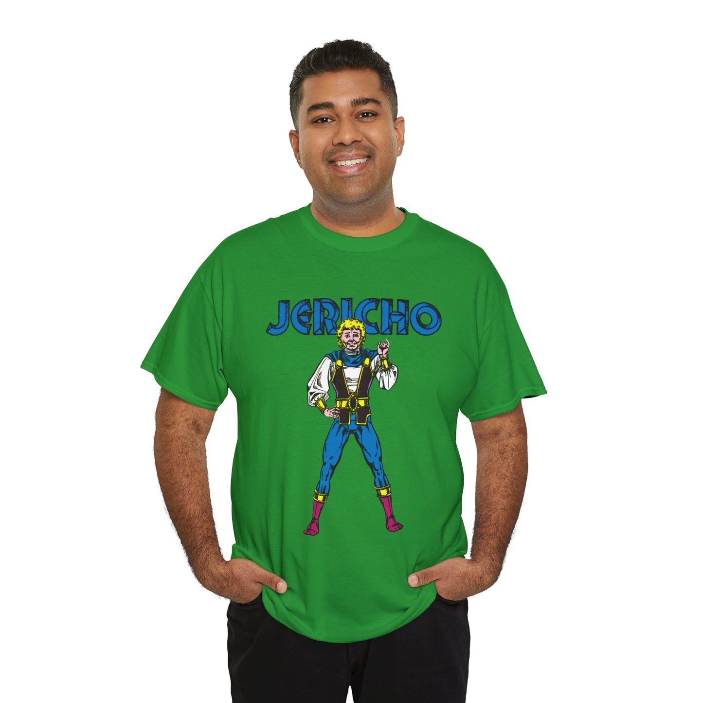 Jericho T-Shirt - George Perez Art - New Teen Titans Member - Son of Deathstroke, Brother of Ravager - DC Comics