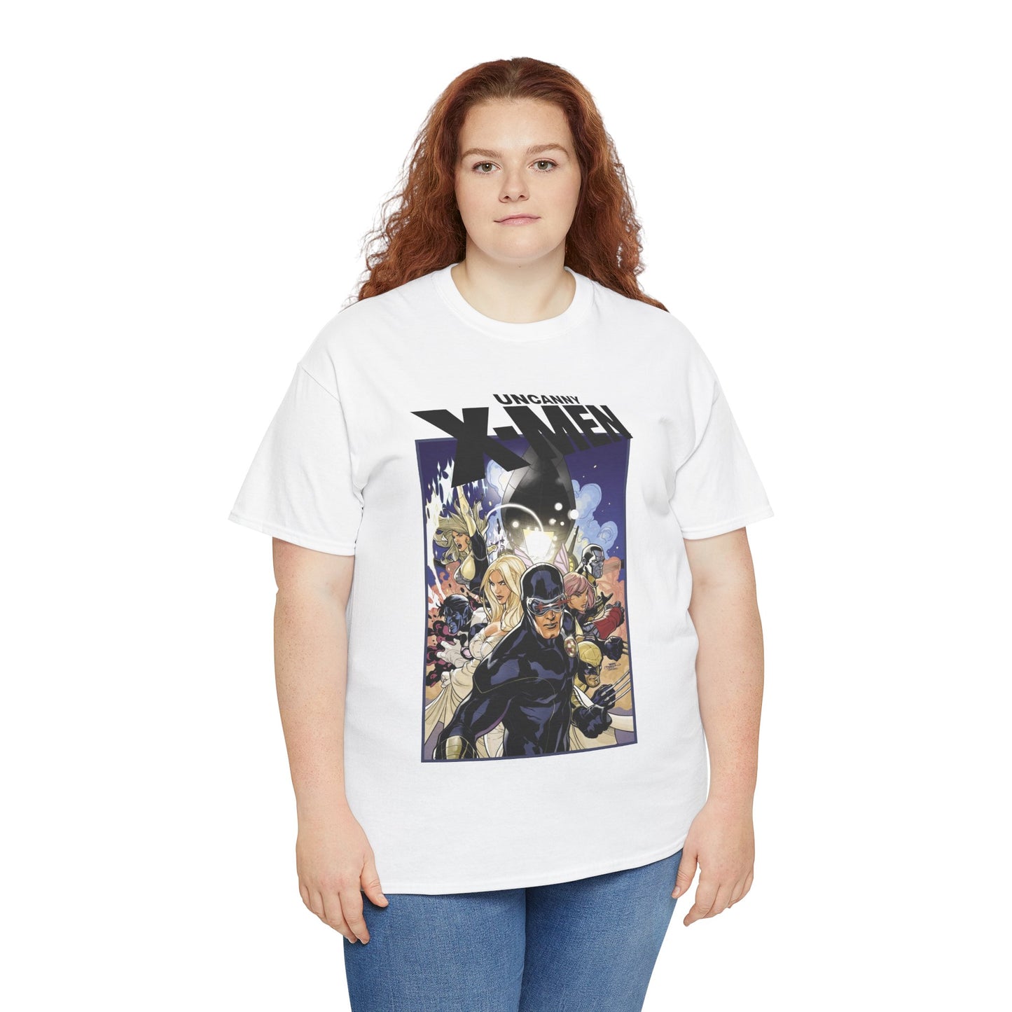 Uncanny X-Men T-Shirt - Terry Dodson Art - Cyclops, Emma Frost, Wolverine, Nightcrawler, Colossus - Marvel Comics