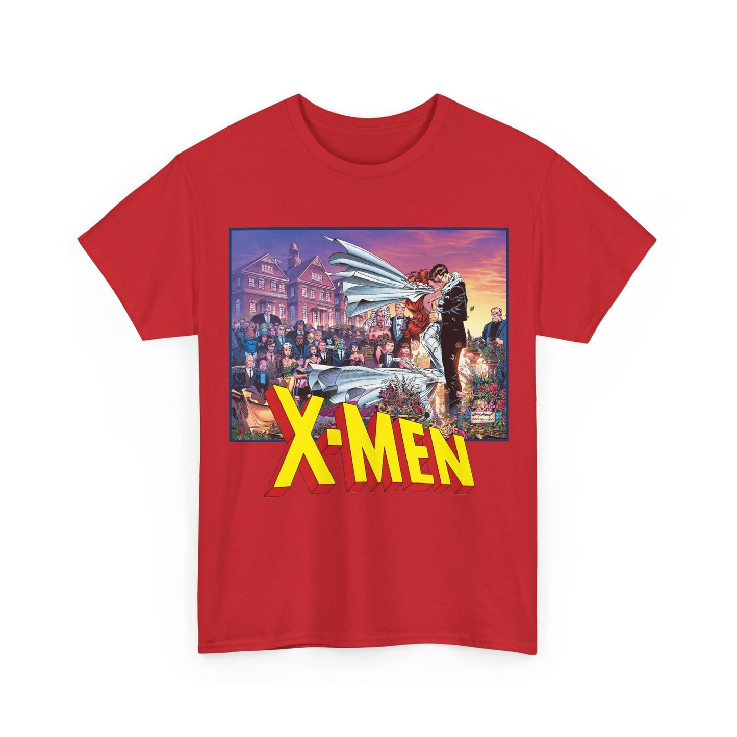 X-Men T-Shirt - Andy Kubert Art - Wedding of Scott & Jean Grey - Marvel Comics