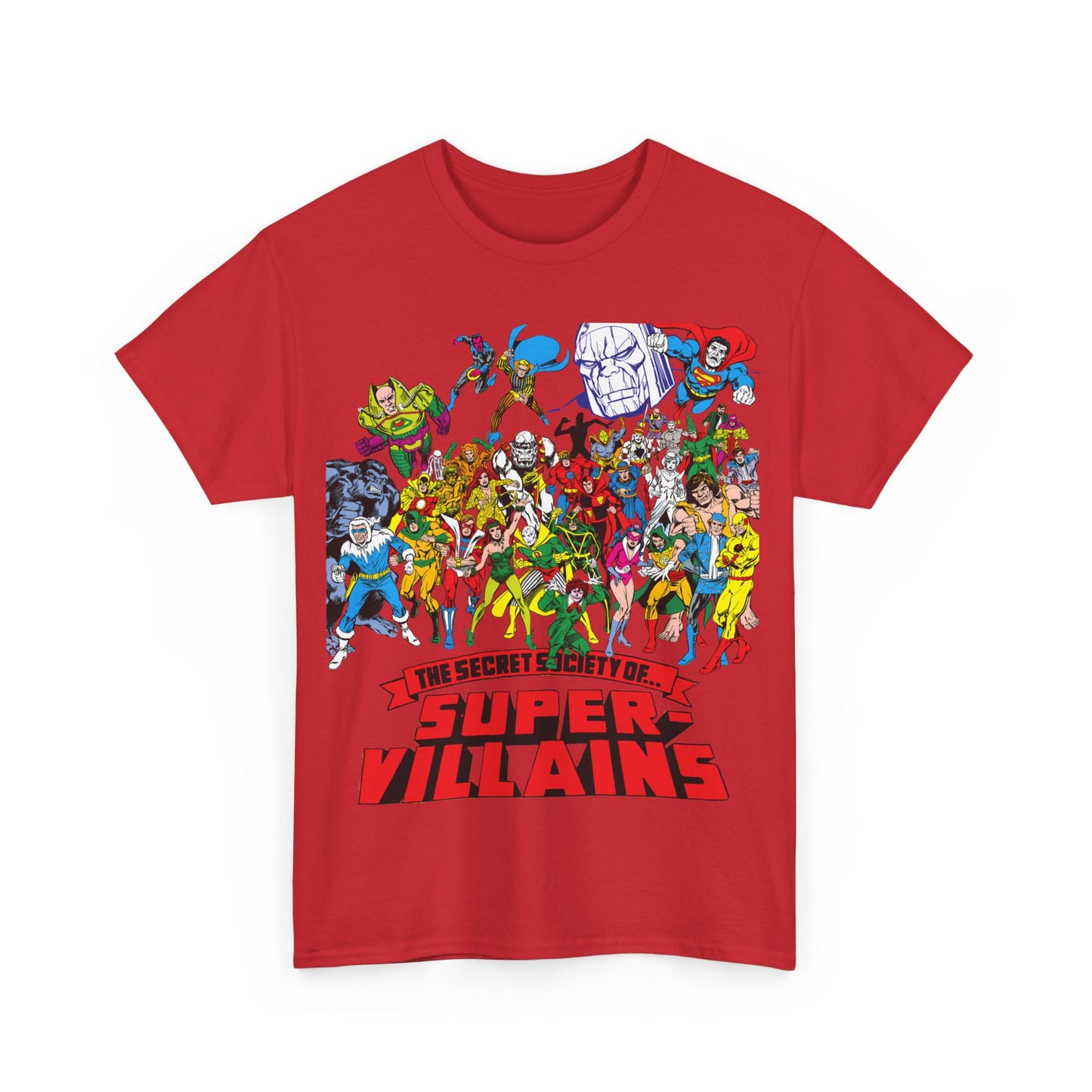 Secret Society of Super-Villains T-Shirt - DC Comics - SSOSV - Luthor, Grodd, Darkseid, Sinestro, Poison Ivy, Mirror Master