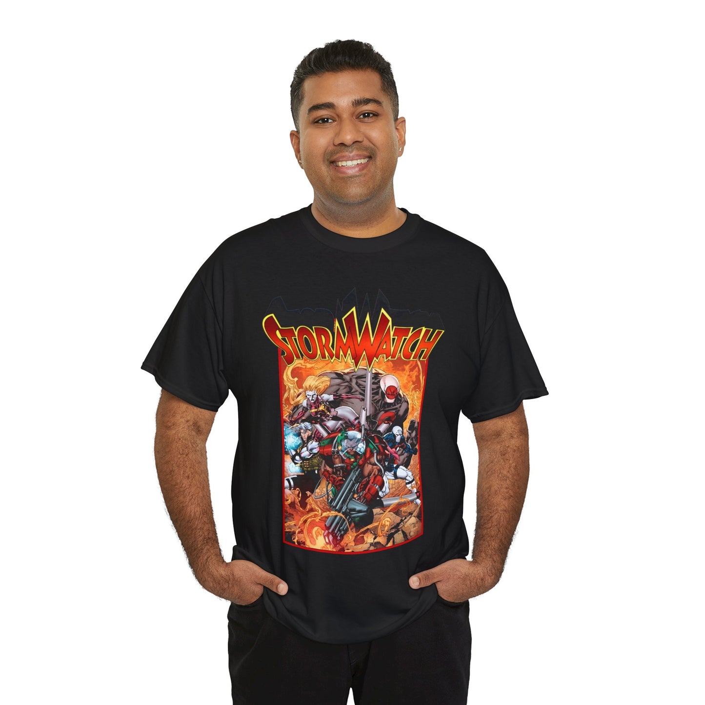 Stormwatch T-Shirt - Jim Lee Art - Battalion, Fuji, Hellstrike - Image/Wildstorm/DC Comics