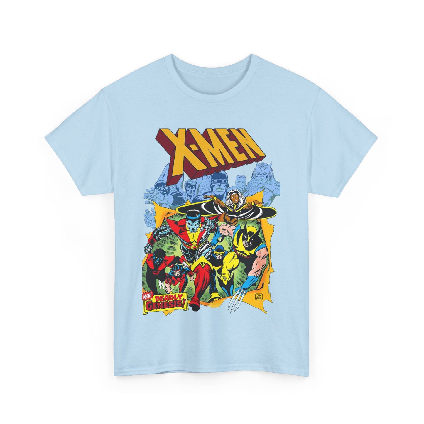Giant-Sized X-Men T-Shirt - Dave Cockrum Art - Wolverine, Storm, Colossus, Cyclops, Nightcrawler, Thunderbird - New Chris Claremont Era - Marvel Comics