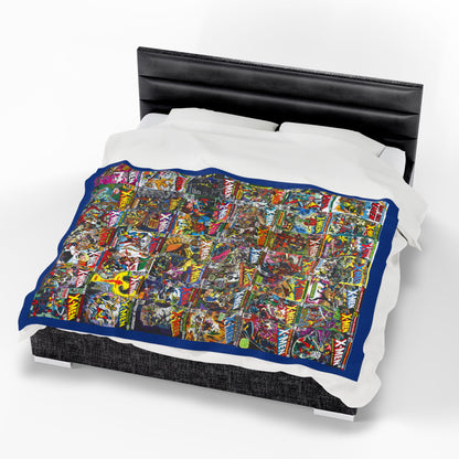 Uncanny X-Men Velveteen Plush Blanket 60x80" - John Byrne & Dave Cockrum Art - Wolverine, Storm, Colossus, Phoenix, Cyclops - Marvel Comics