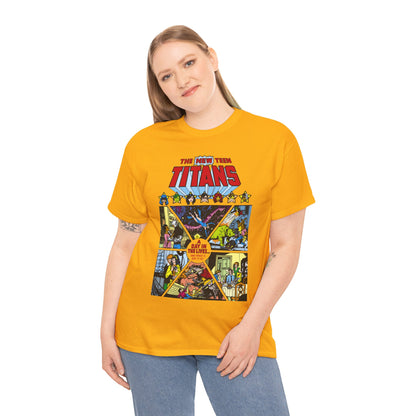 New Teen Titans T-Shirt - George Perez Art - #8 Cover - A Day in the Life - Robin, Wonder Girl, Cyborg, Starfire, Raven, Changeling, Kid Flash - DC Comics