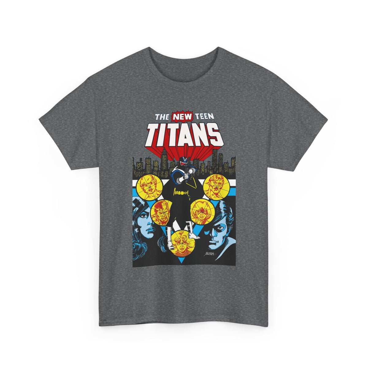 New Teen Titans T-Shirt - George Perez Art - Vigilante, Robin, Wonder Girl - Annual #2 Cover Art - DC Comics