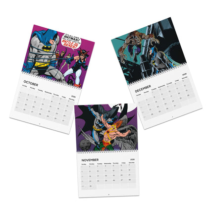 Batman Calendar (2026) - Bronze Age Art - Joker, Scarecrow, Two Face, Catwoman - Gotham City, Dark Knight Detective