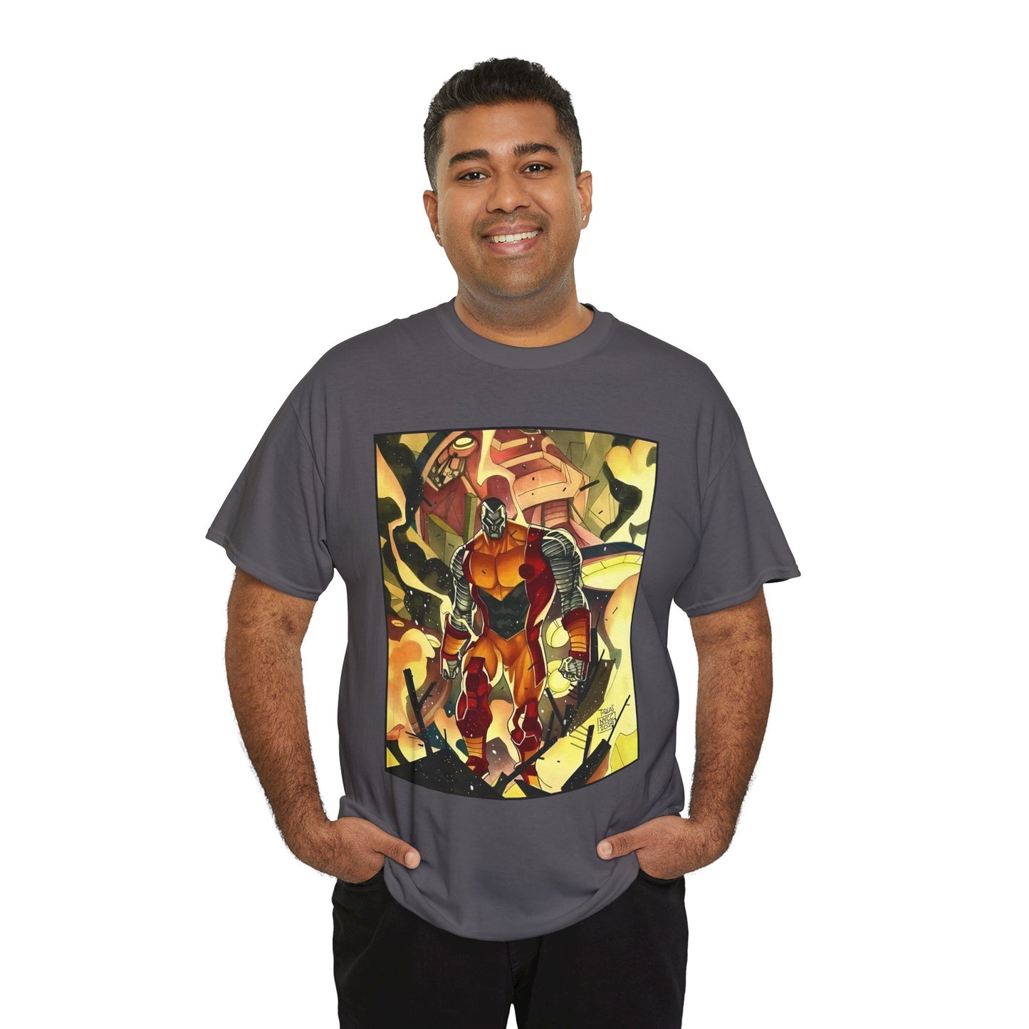 Colossus T-Shirt - Fighting a Sentinel - Marvel Comics