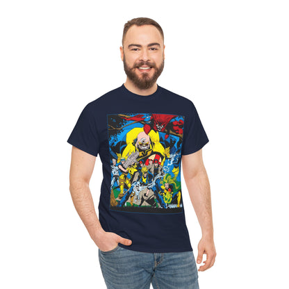 X-Factor T-Shirt - Joe Quesada Art - Havok, Polaris, Strong Guy, Jamie Madrox, Quicksilver - Mutant Team - Marvel Comics