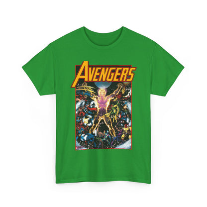 Avengers T-Shirt - George Perez Art - Korvac Saga - Guardians of the Galaxy - Thor, Captain America, Iron Man, Scarlet Witch, Vision, Wonder Man, Hawkeye - Marvel Comics