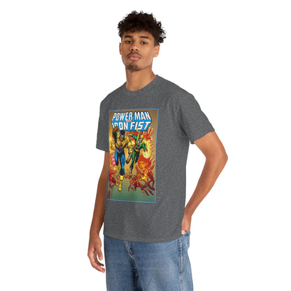 Power Man & Iron Fist T-Shirt - Luke Cage & Danny Rand - Popular Marvel Comics 1970s Series - Heroes for Hire - Great Retro Art