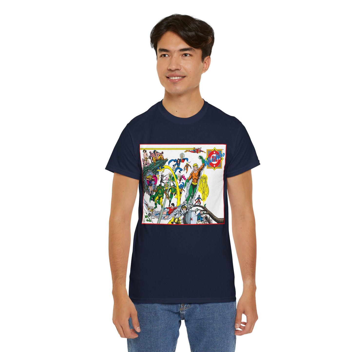 Who's Who in the DC Universe T-Shirt - George Perez Art - #1 Cover - Aquaman, Arion, Amazing Man, Amethyst - DC Comics
