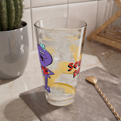 Squiddly Diddly Pint Glass, 16oz - Hanna-Barbera Cartoon 1960s TV - Bubbleland, Chief Winchley - Musical Squid