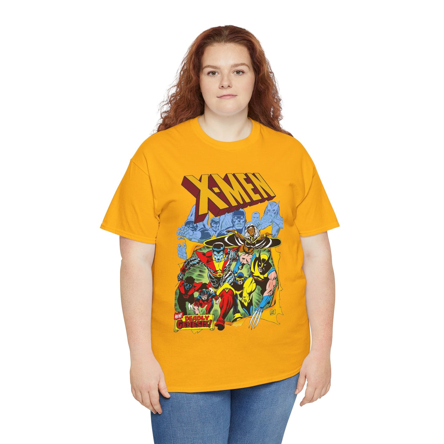 Giant-Sized X-Men T-Shirt - Dave Cockrum Art - Wolverine, Storm, Colossus, Cyclops, Nightcrawler, Thunderbird - New Chris Claremont Era - Marvel Comics