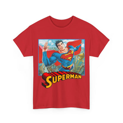 Superman T-Shirt - Guillem March Art - Variant Connecting Cover Art - Flying Over Metropolis - DC Comics All-In