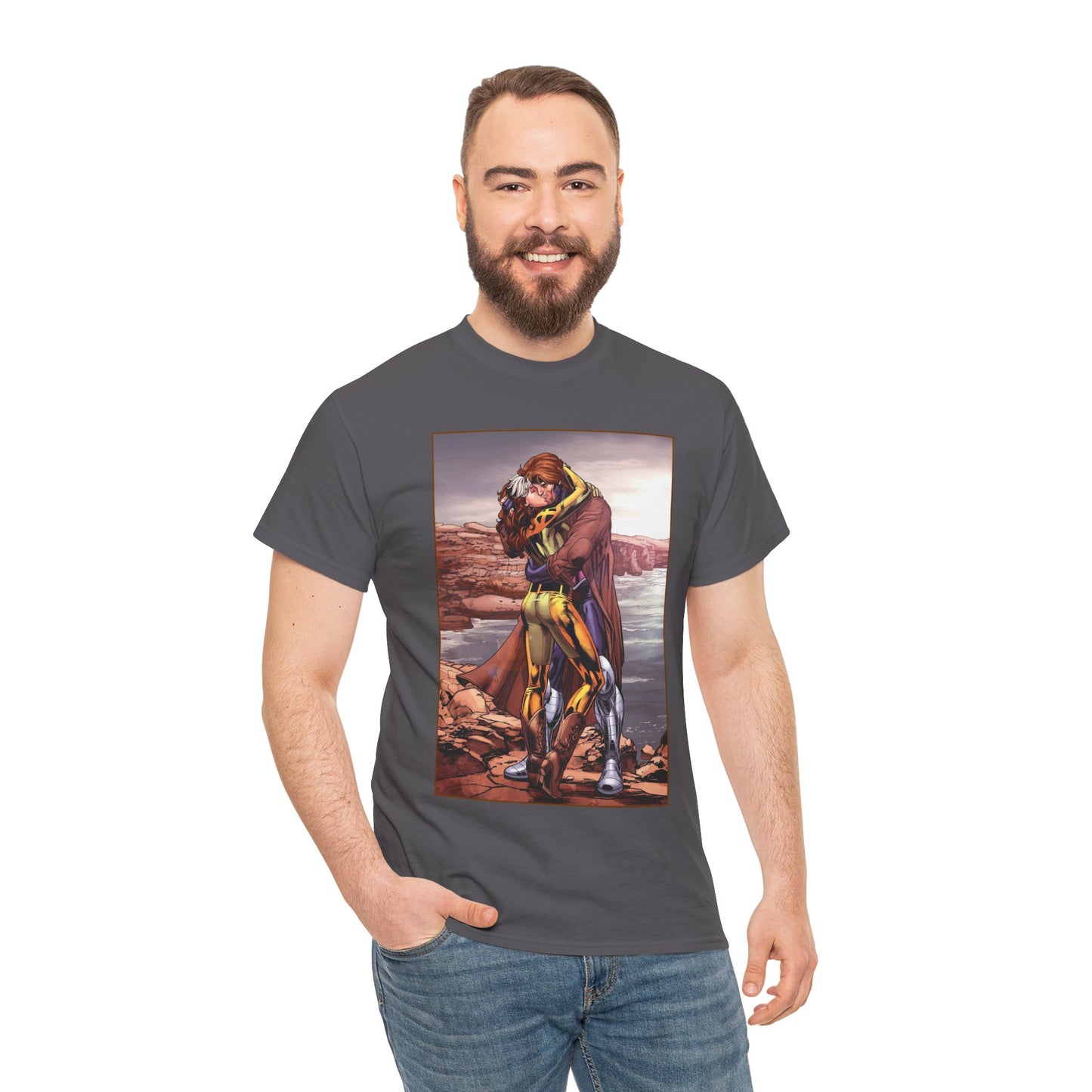Gambit & Rogue T-Shirt - Scot Eaton Art - "Romy" - Popular X-Men Members - Marvel Comics