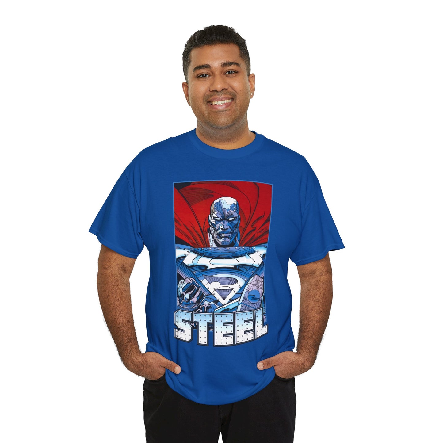 Steel T-Shirt - Superman Family - Reign of the Supermen - John Henry Irons - Steelworks - DC Comics