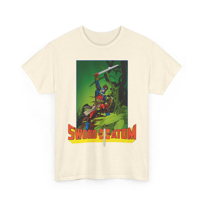 Sword of the Atom T-Shirt - Gil Kane Art - Ray Palmer in Morlaidh - Popular DC Comic Story from the 1980s