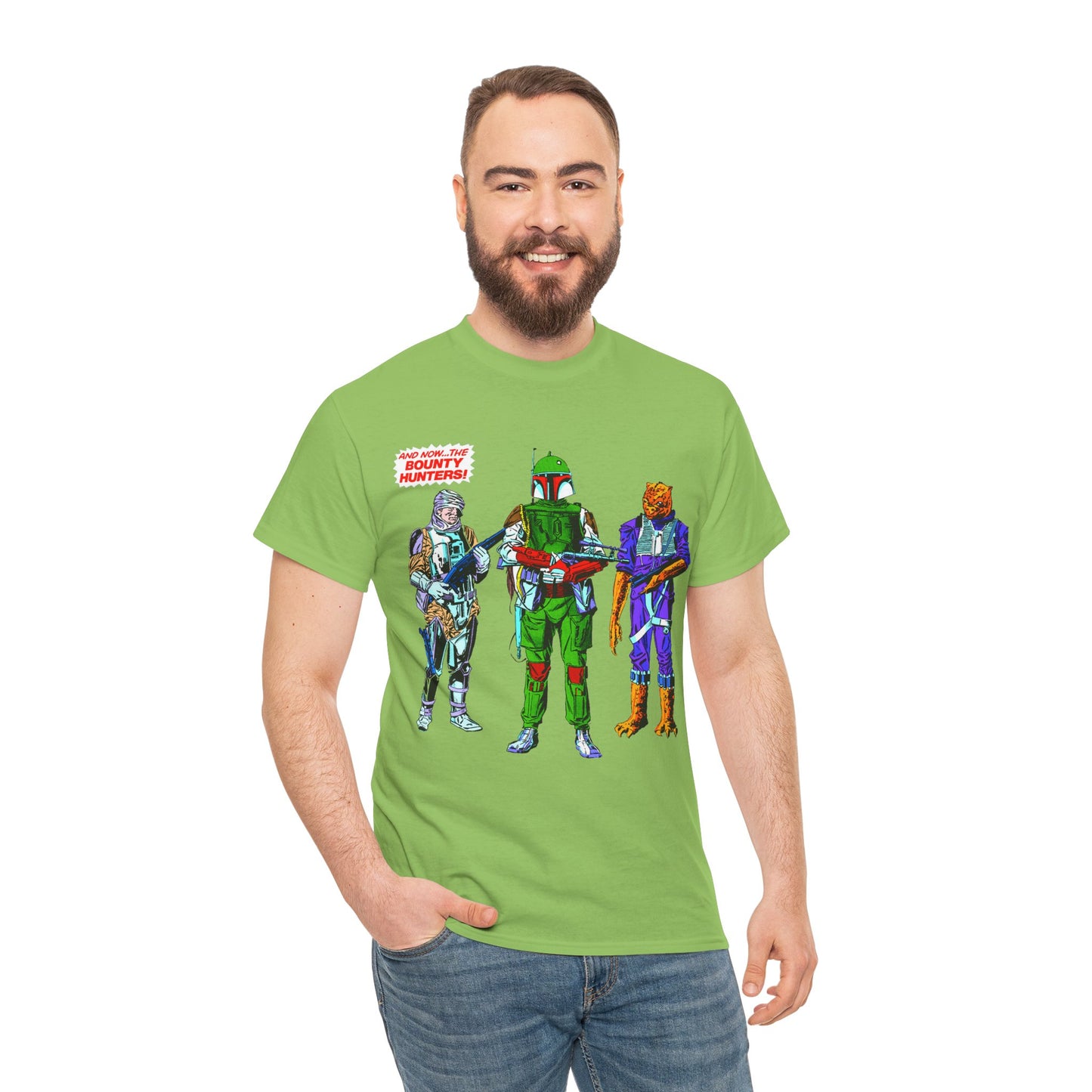 Boba Fett, Bossk, Dengar T-Shirt - Star Wars Bounty Hunters from Empire Strikes Back - Marvel Comics 1980s Art - Alternate Colors
