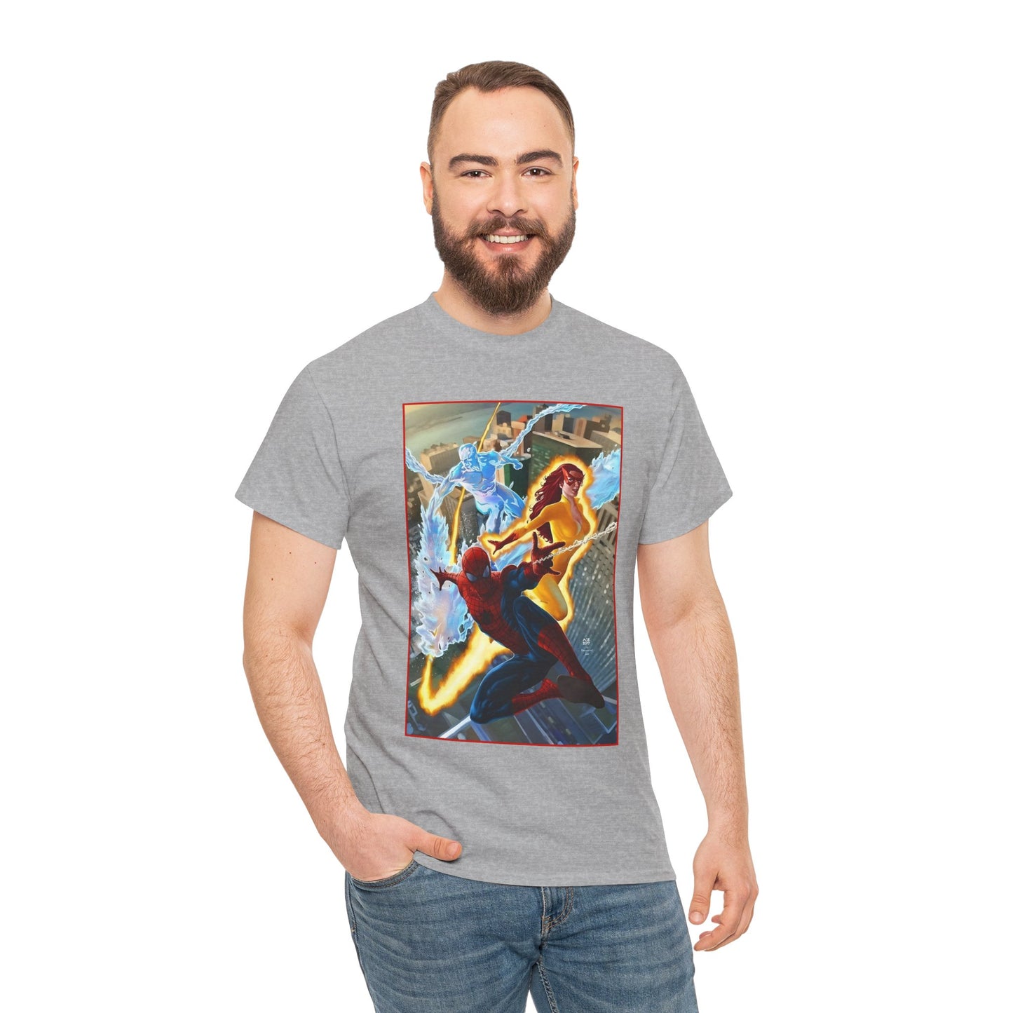 Spider-Man & His Amazing Friends T-Shirt - Firestar, Iceman - Marvel Comics